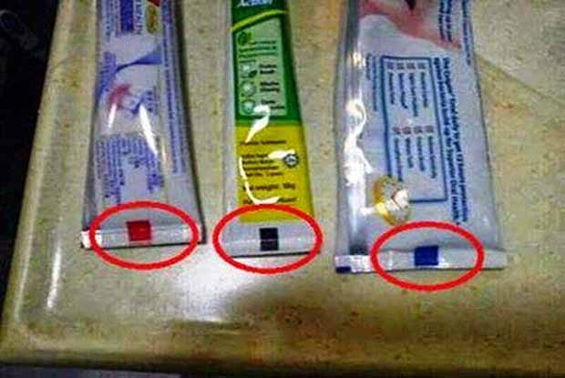 Sabias que as cores das embalagens das pastas dos dentes têm um significado?