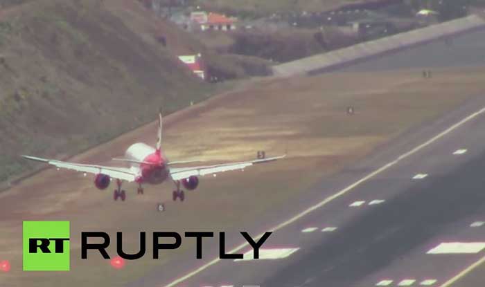 Vídeo arrepiante mostra os perigos do aeroporto da Madeira!