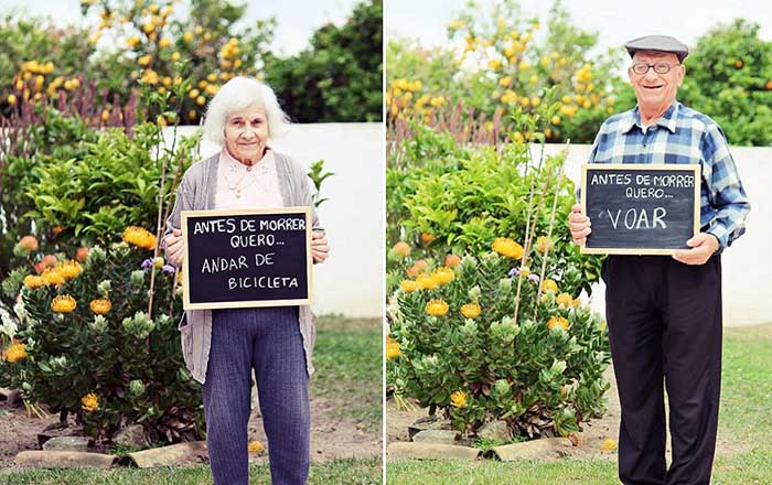 Um grupo de idosos revelou o seu maior desejo! O que gostariam de fazer antes de morrer…