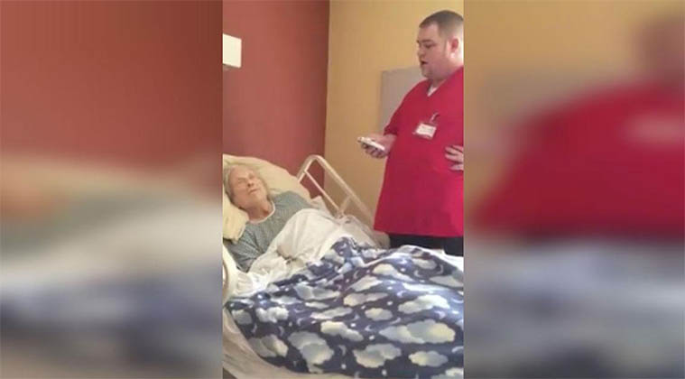 Ele entrou no quarto de uma paciente… Mais tarde uma enfermeira apanhou-o a fazer isto!