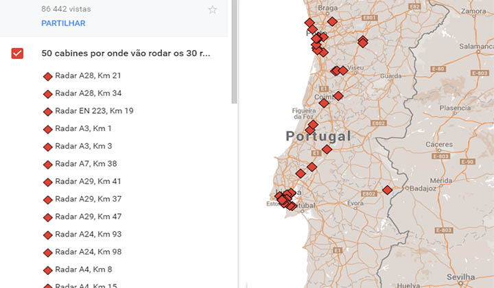 São estes os novos Radares em Portugal! Conhece os locais e conduz com segurança!