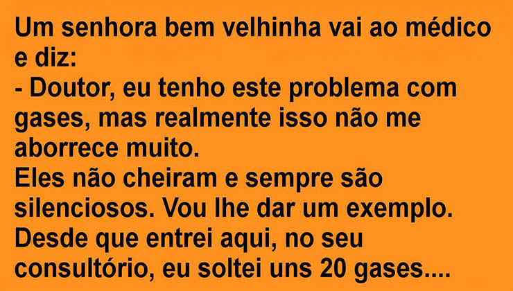 Uma senhora de idade com problemas de gases abre-se com o seu médico… O que acontece a seguir…