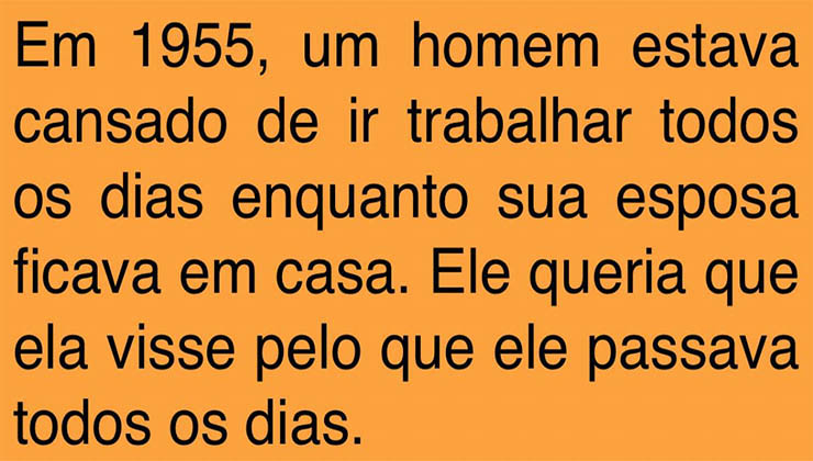 Este homem fez um pedido antes de dormir… Mas as consequências fizeram-no desmaiar!