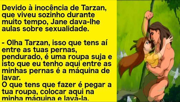 Jane inicia Tarzan aos prazeres da vida…