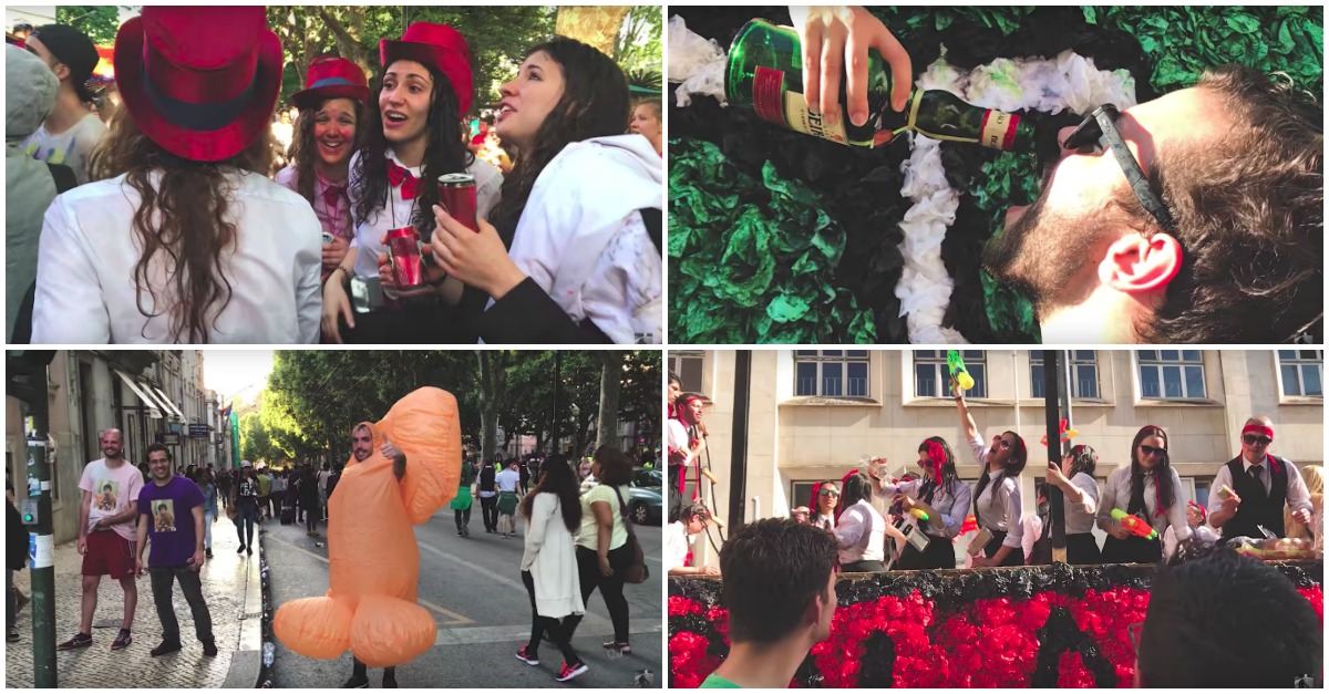 Vídeo épico com os melhores momentos do Cortejo da Queima das Fitas de Coimbra (2017)