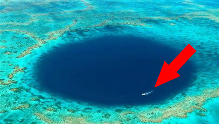 Misterioso buraco azul numa barreira de coral revelou descoberta surpreendente!