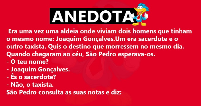 Anedota – Era uma vez uma aldeia onde viviam…