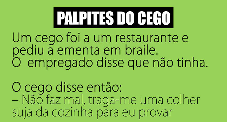 Um cego foi a um restaurante e pediu a ementa em braile… Mas o empregado…