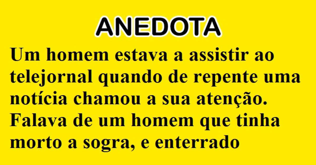 Homem estava a assistir ao telejornal quando de repente uma notícia chamou a sua atenção…