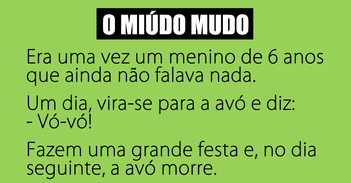 O miúdo de 6 anos que ainda não falava…