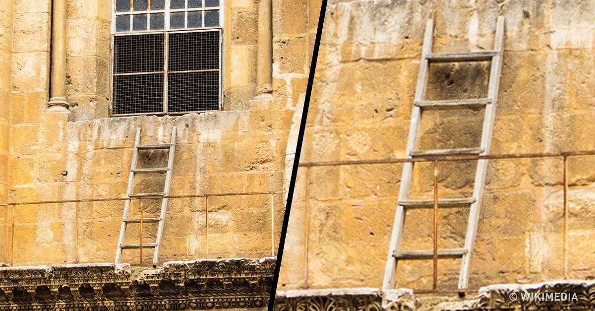 A 300 anos que ninguém pode mover esta escada em Jerusalém