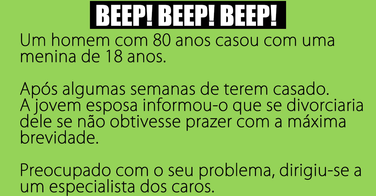 Aos 80 anos casou com uma rapariga de 18…