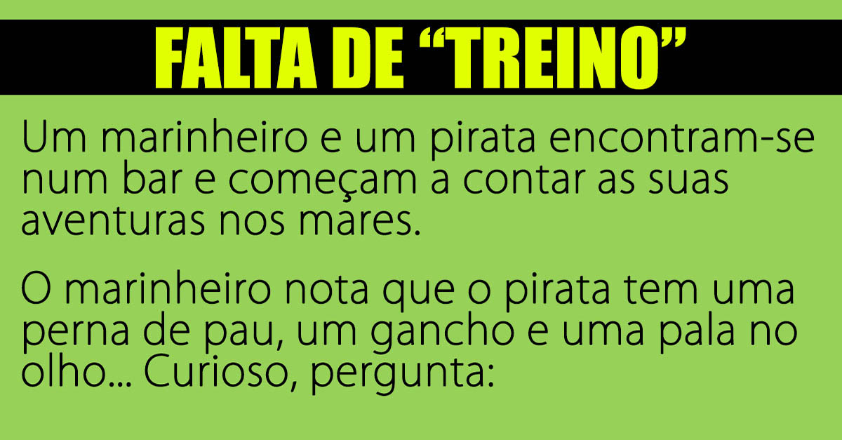 Falta de “treino”…