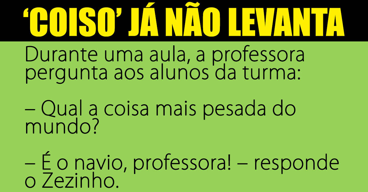 A “coisa” do meu pai já não levanta…