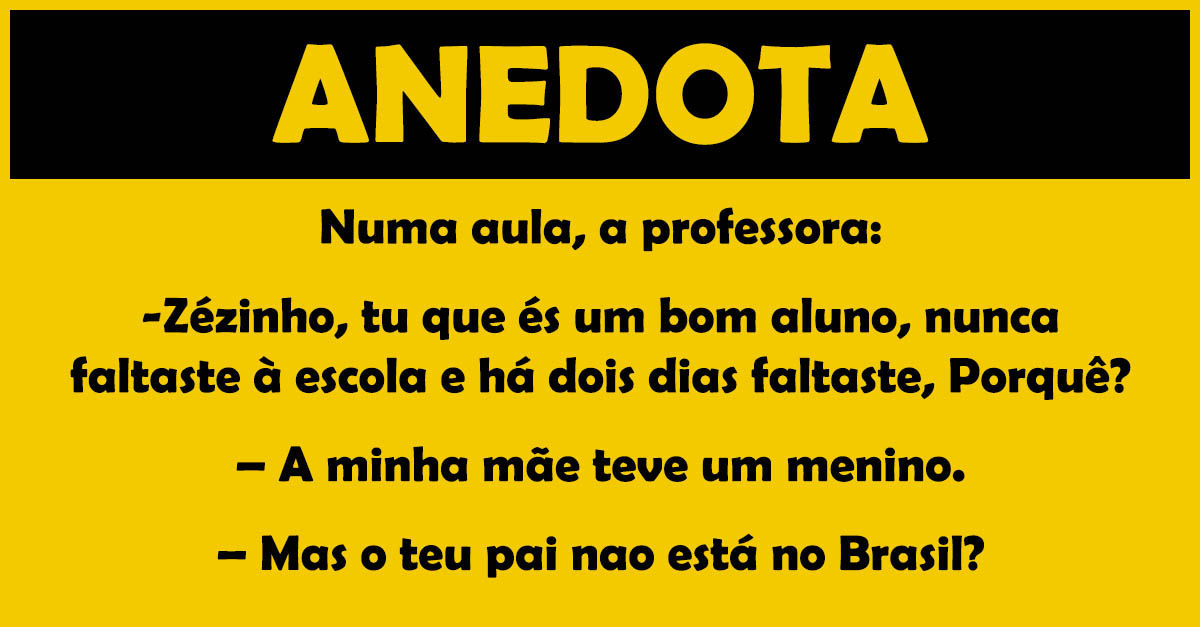 O Joãozinho não aguenta estar calado!