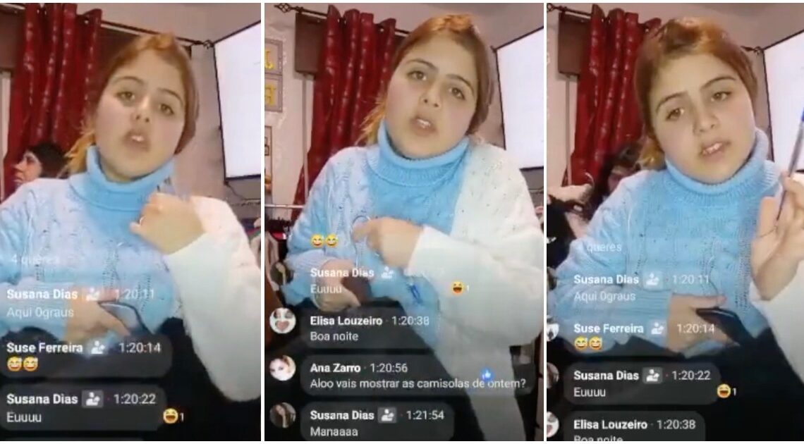 Vendedora de roupa em diretos passou-se e irritou-se com clientes que pedem tamanhos que não servem